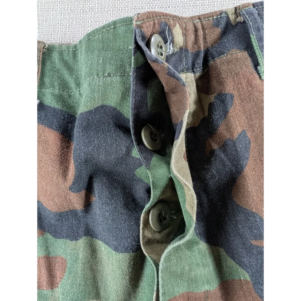 Vintage US Military M81 Woodland Camo Cold Weather Cargo Combat Pants S-R